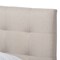 Baxton Studio Mitchell Wood Beige Dark Metal Queen Size Platform Bed 136-7353 - alternate 3